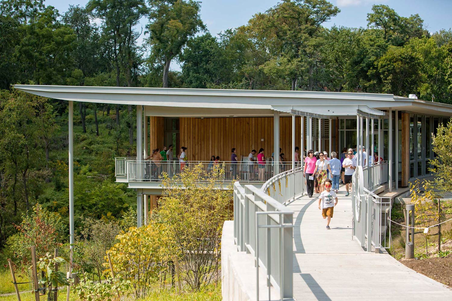 Frick Environmental Center Exterior Bridge