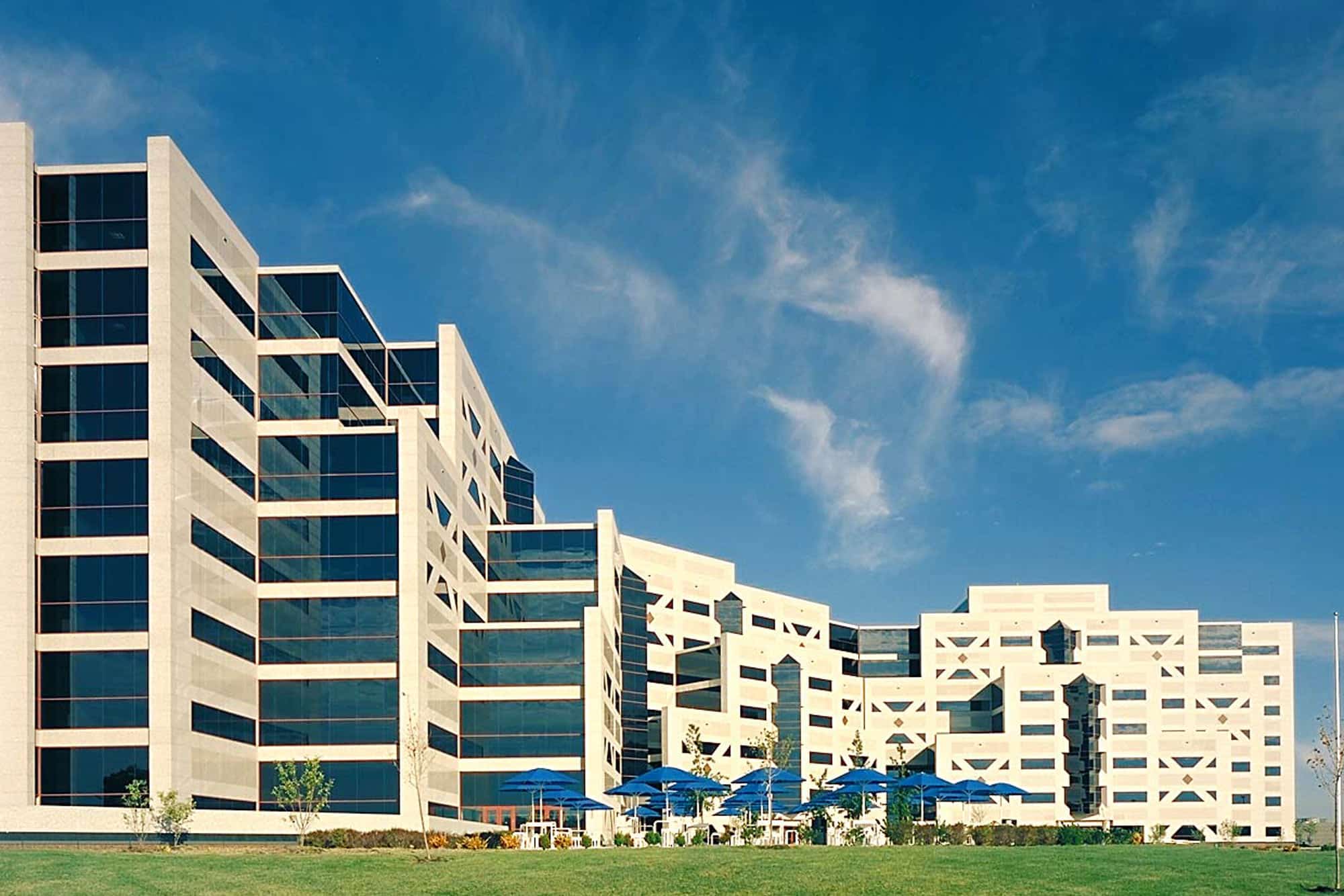 Exterior shot of large PJ Dick commercial building